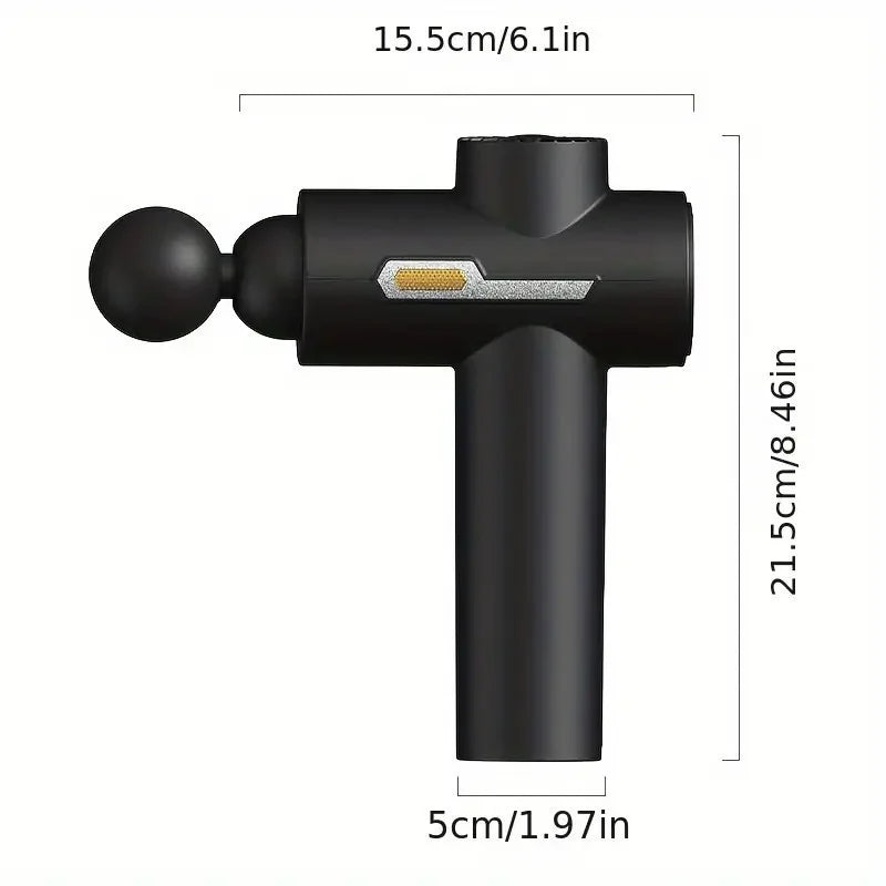 N - REPLACE YOSYO by STORE NAME - Massage Gun, Deep Tissue Massage Gun for Pain Relief, with 8 Massage Heads and 6 Speeds