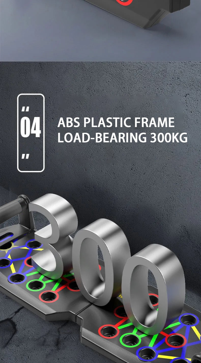 Folding Push Up Board | 14-in-1 Upper Body System