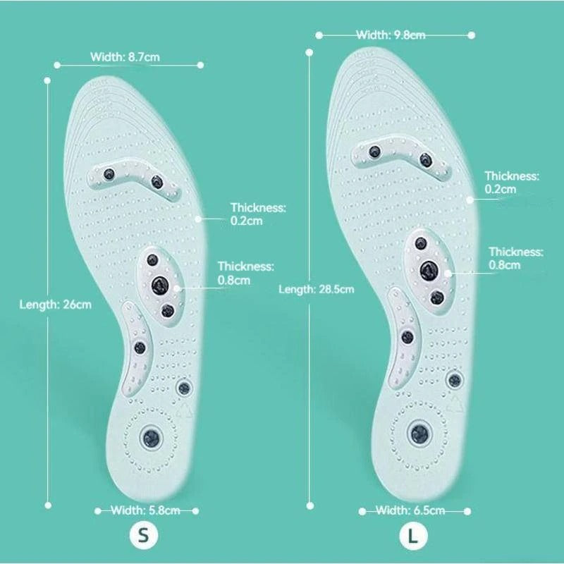 Magnetic Reflex Acupressure Insoles | Foot Comfort