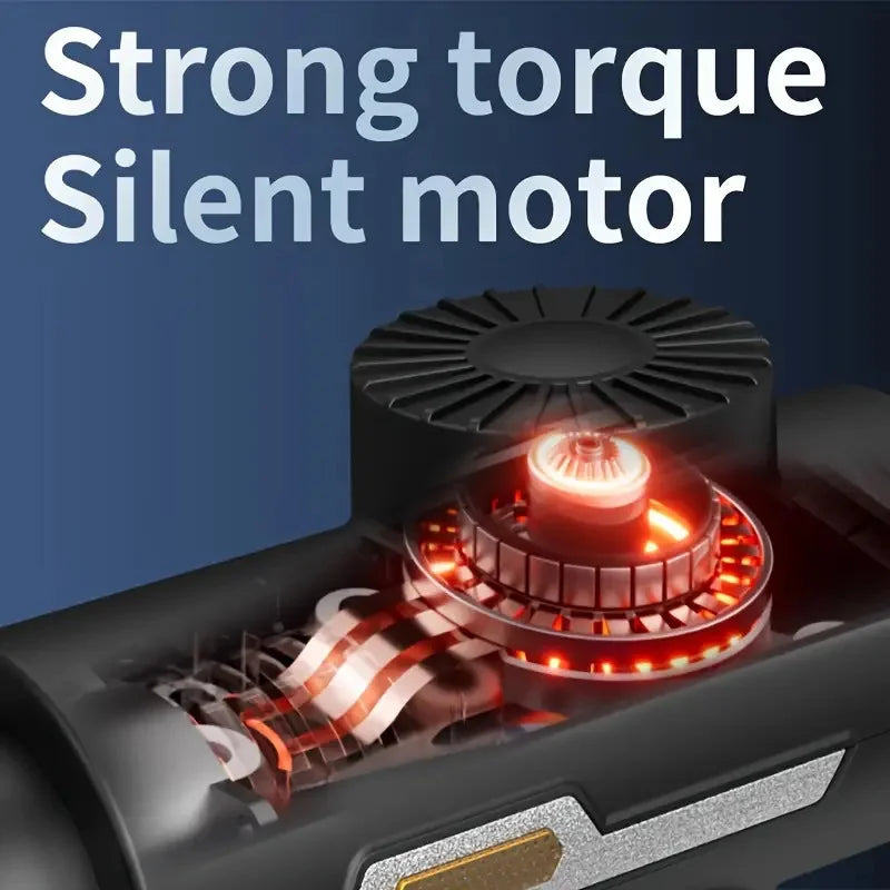 N - REPLACE YOSYO by STORE NAME - Massage Gun, Deep Tissue Massage Gun for Pain Relief, with 8 Massage Heads and 6 Speeds