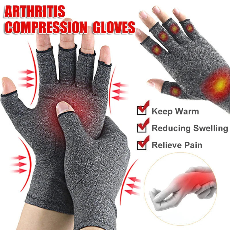 Compression Arthritis Gloves | Fingerless Support