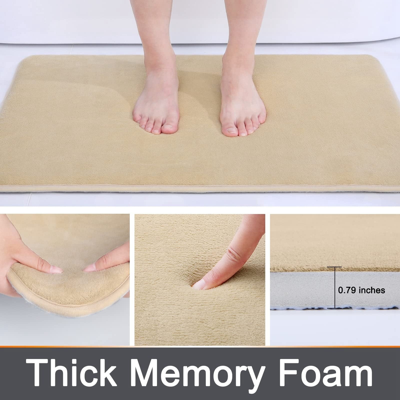 Memory Foam Bath Mat | Plush Non Slip Comfort