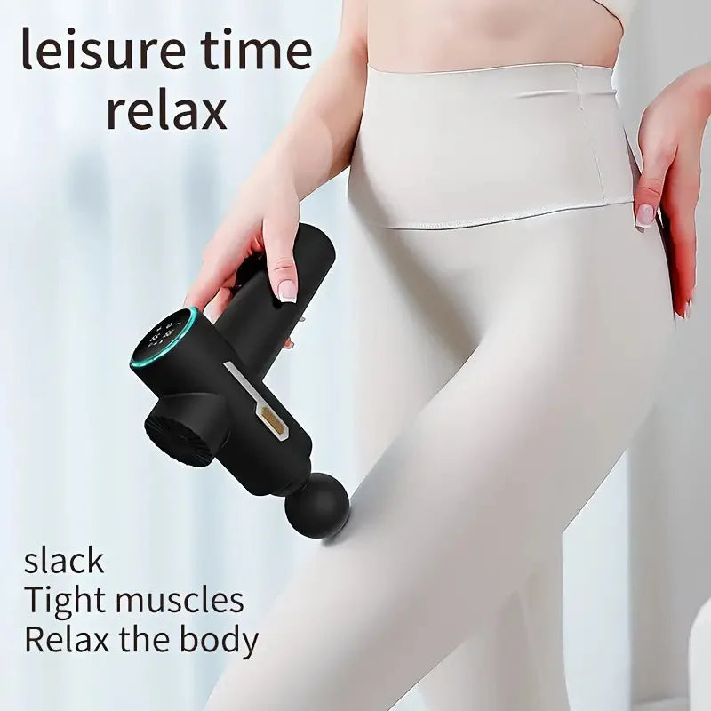 N - REPLACE YOSYO by STORE NAME - Massage Gun, Deep Tissue Massage Gun for Pain Relief, with 8 Massage Heads and 6 Speeds