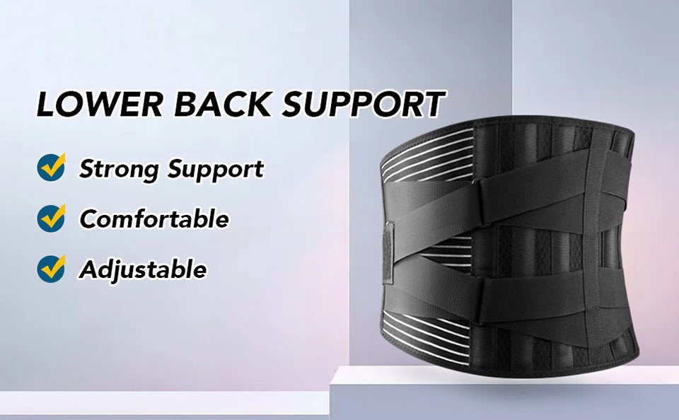 Lower Back Brace | 6 Stay Anti Skid Lumbar Support