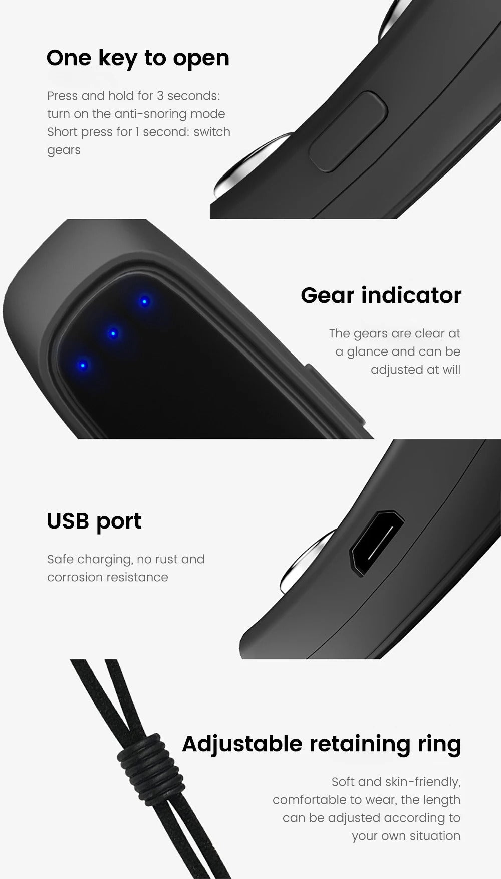 Electric Anti Snoring Device | Smart Ear Hook