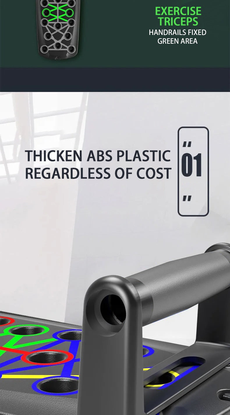 Folding Push Up Board | 14-in-1 Upper Body System