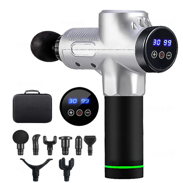 N - Professional Massage Gun - 30 Speeds/8 Heads - Touch Screen