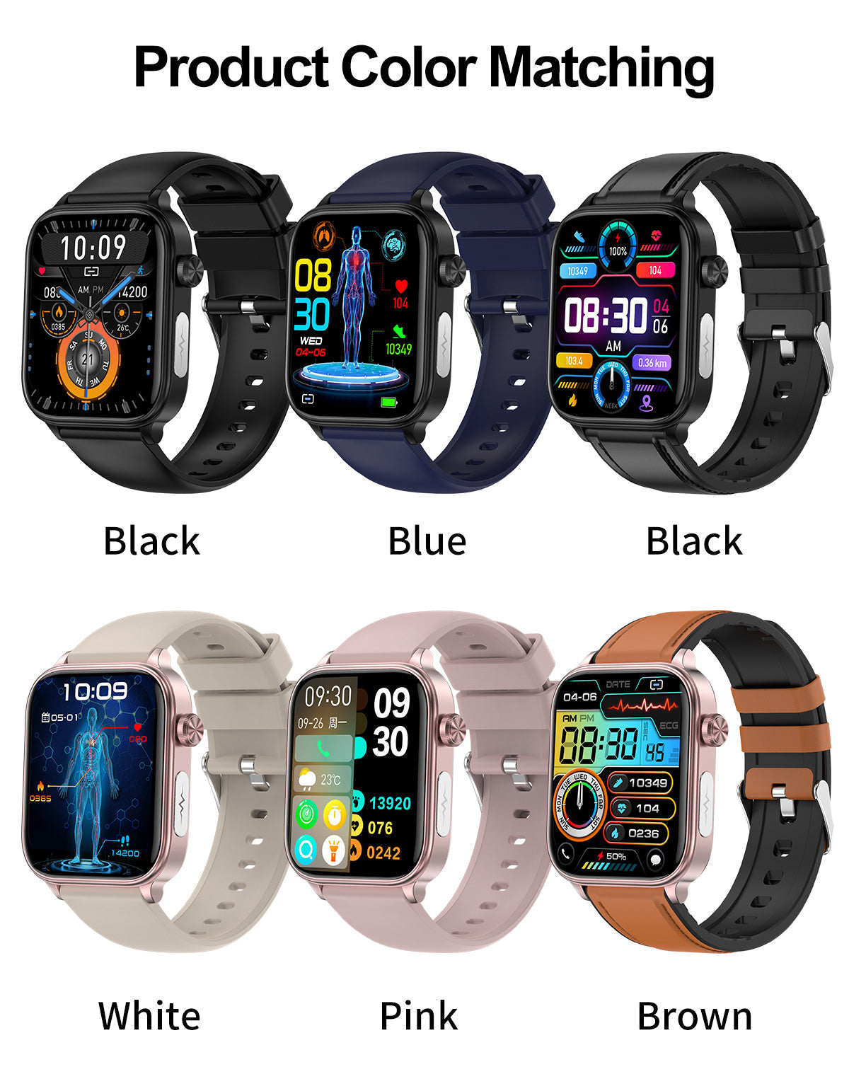 Health & Fitness Smart Watch | ECG & Activity