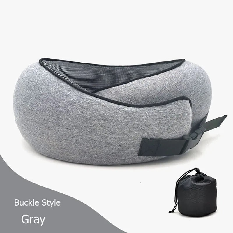 Memory Foam Travel Neck Pillow | Ergonomic Support
