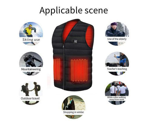 USB Heated Vest | Unisex Winter Core Warmer