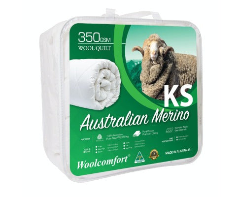 Aus Made Merino Wool Quilt 350GSM