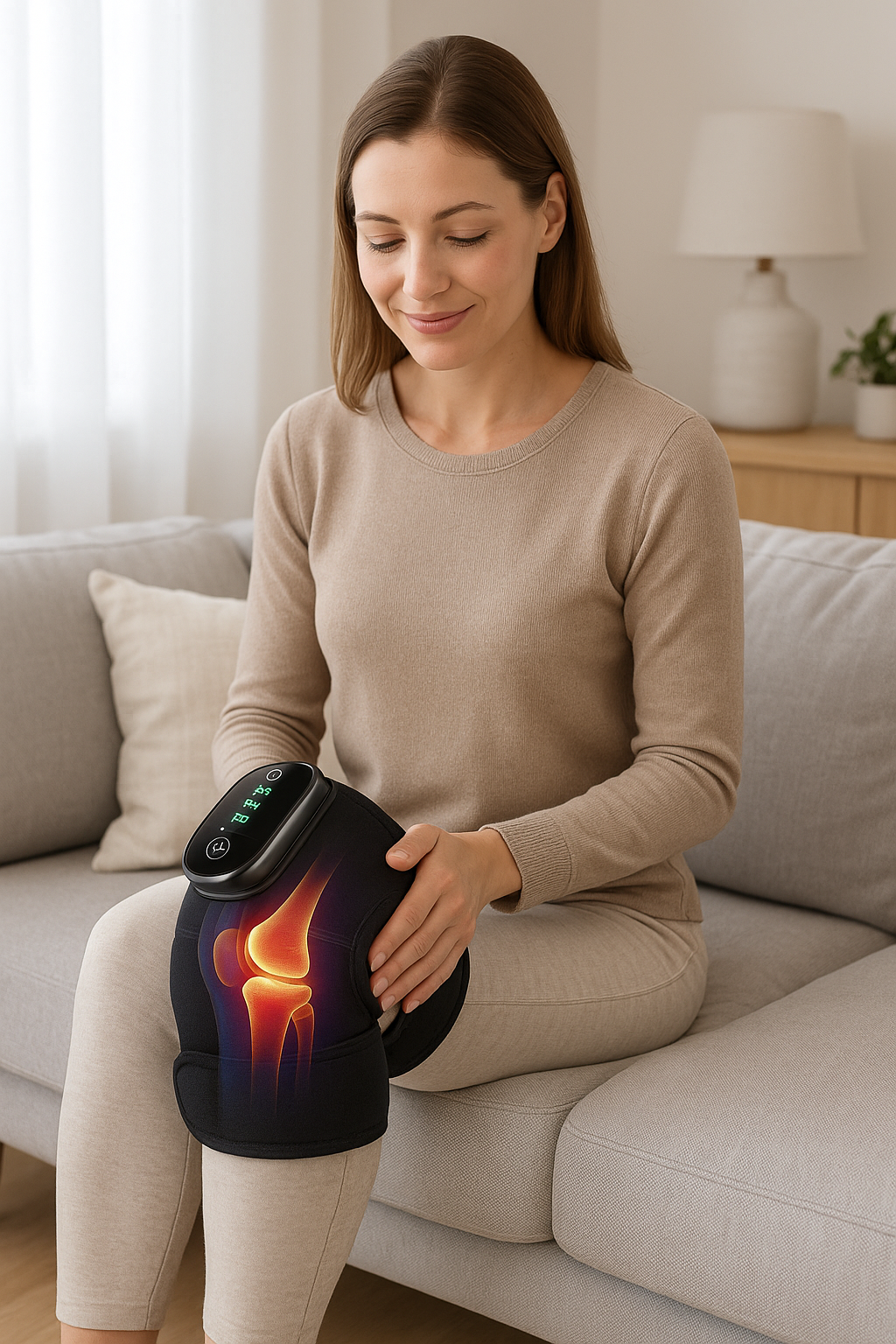 Thermal Knee Massager | Heat & Vibration (3-in-1)