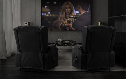 Lift Assist Heated Massage Recliner Chair | Black