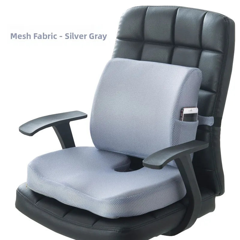 Memory Foam Seat & Back Cushion | Sciatica Support
