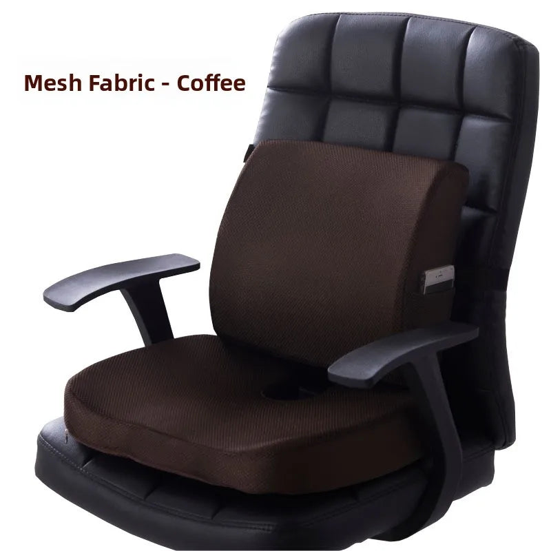 Memory Foam Seat & Back Cushion | Sciatica Support