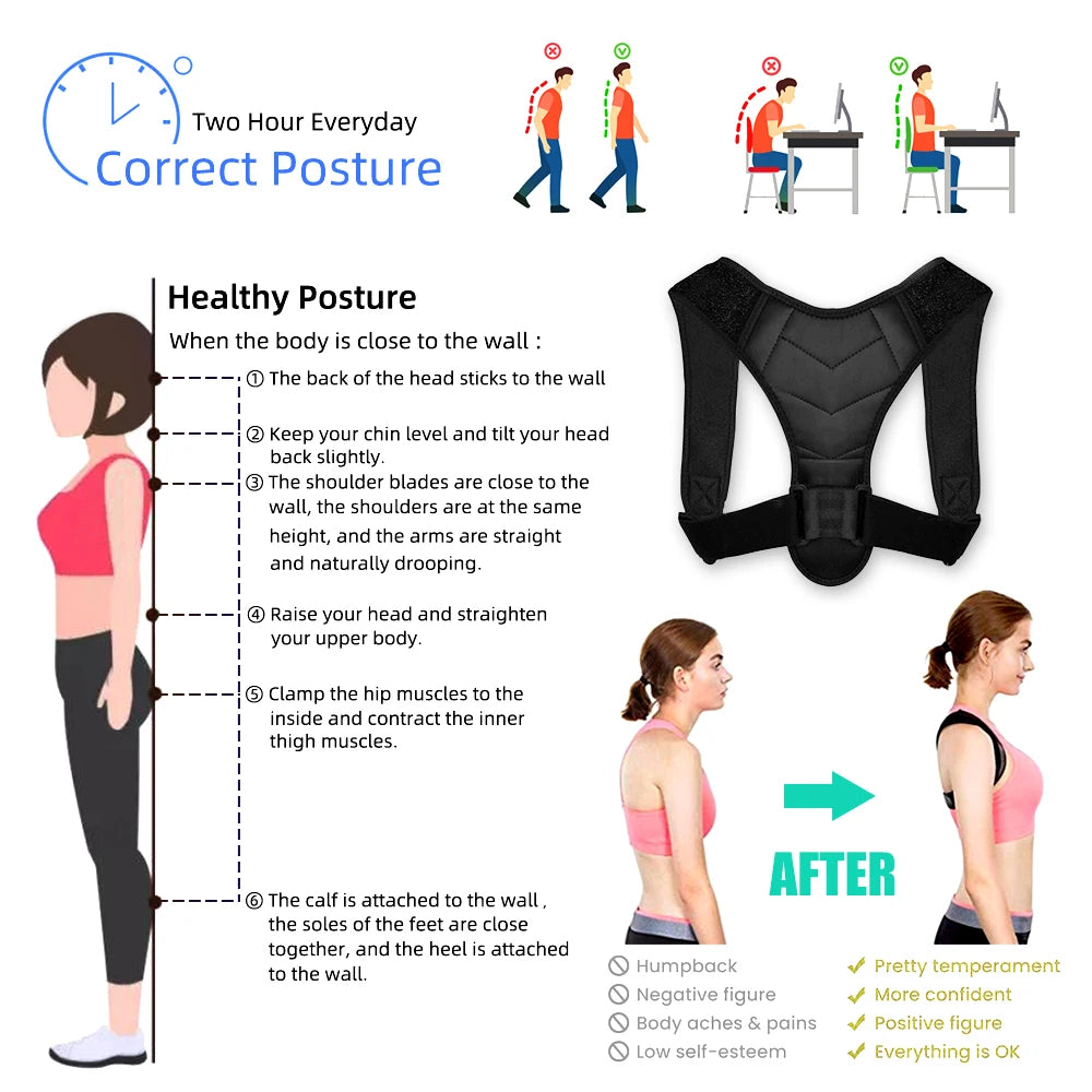 Adjustable Back | Shoulder Posture Brace