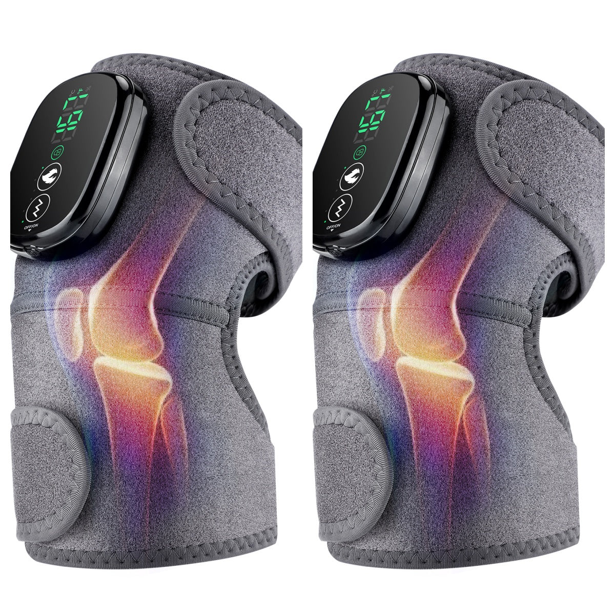 Thermal Knee Massager | Heat & Vibration (3-in-1)